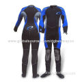 Men's Wetsuits with Back Zip, Made of 100% CR 4/3mm Neoprene Material